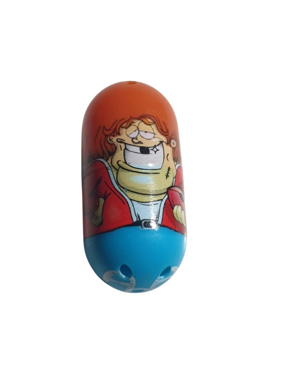 Mighty Beanz 213 Jock Sport Bean 2010 Plastic Capsule Toy Orange Blue FLAW Gift
